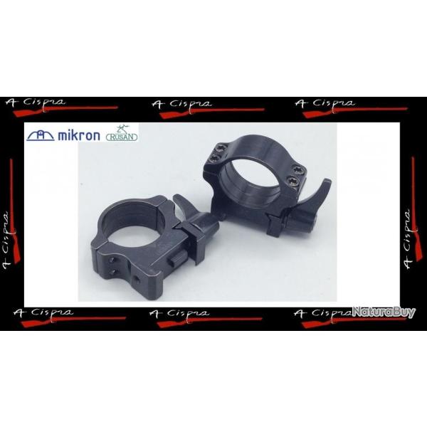 Colliers Acier amovibles Extra HAUT - Rusan QD pour rails weaver & picatinny