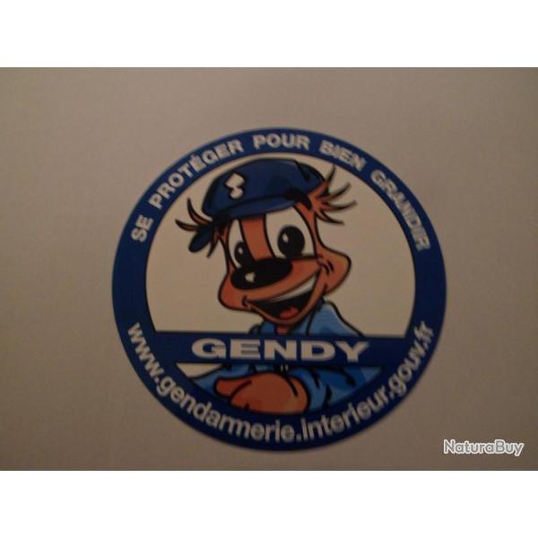 Magnifique autocollant GENDY