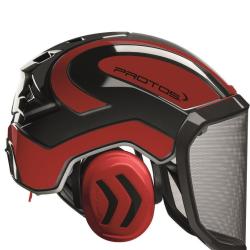Casque Protos Forest noir rouge