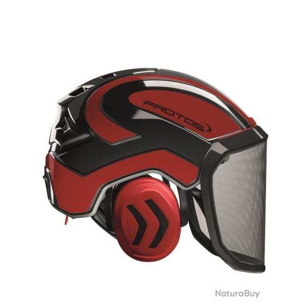 Casque Protos Forest noir rouge