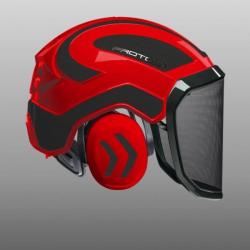 Casque Protos Forest rouge gris