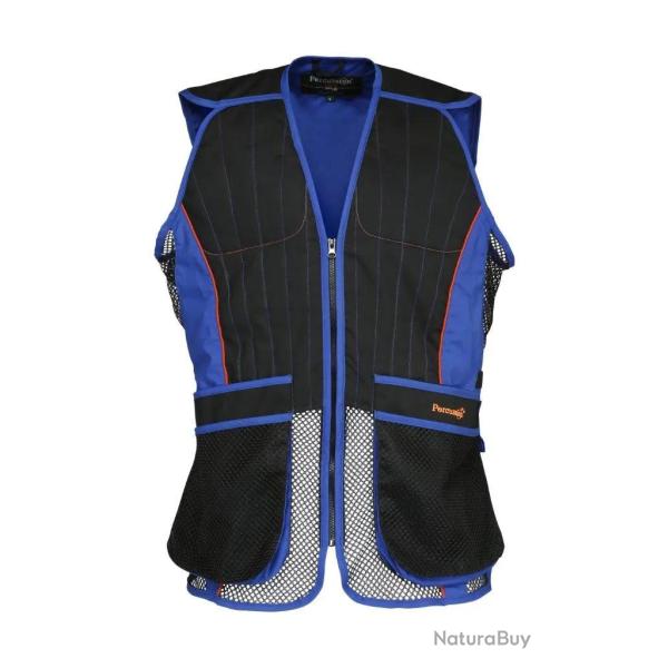 Gilet ball trap Noir et bleu Percussion
