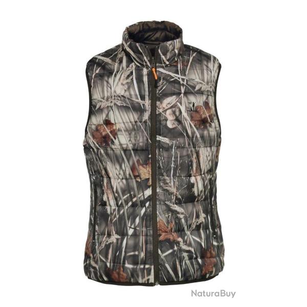 Gilet Warm r�versible Ghostcamo Wet Marron Percussion