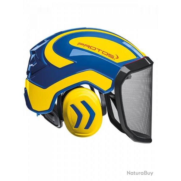Casque Protos Forest bleu jaune