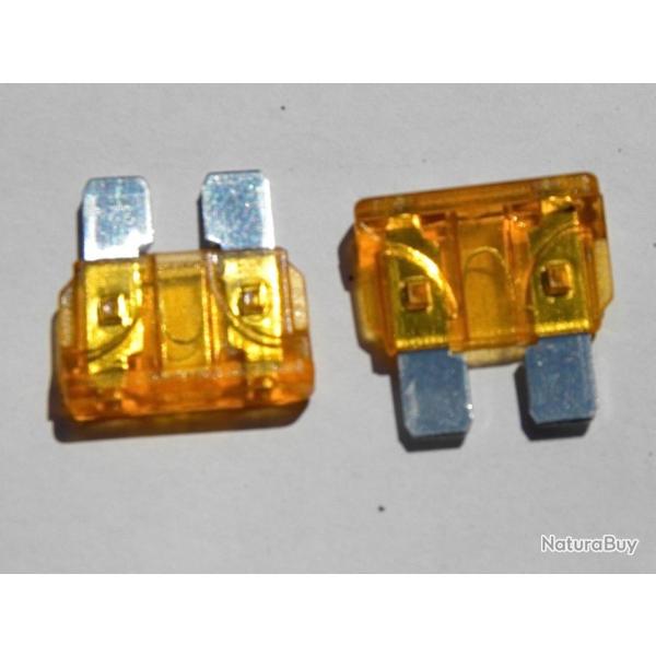 5 fusibles standard enfichable  automobile  5 amperes