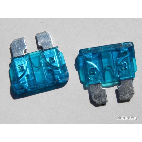 5 fusibles standard enfichable  automobile  15 amperes