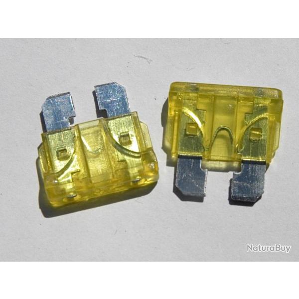 5 fusibles standard enfichable  automobile  20 amperes