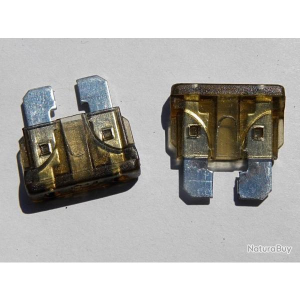 5 fusibles standard enfichable  automobile 2 amperes