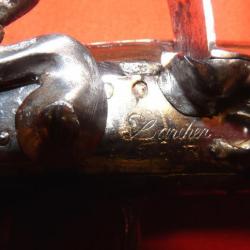 Pistolet &agrave; silex   18&egrave;me   de J&eacute;r&ocirc;me Larcher armurier &agrave; Nantes-