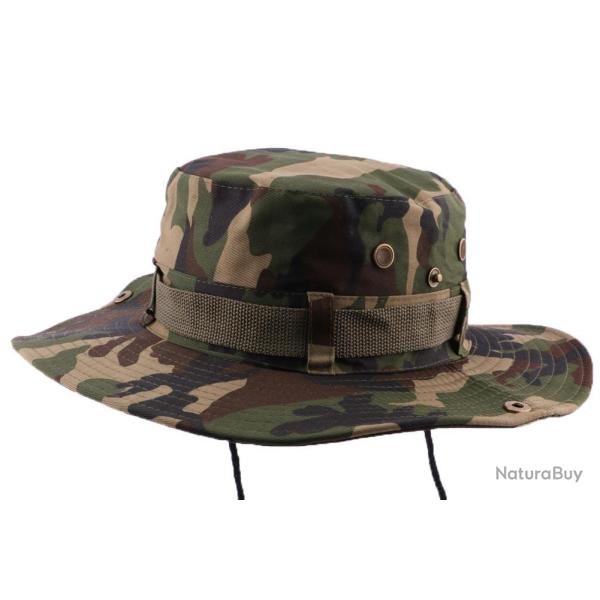 Bob Safari Army Camouflage avec lien Taille unique Vert