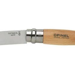 Couteau OPINEL N&deg;8 Inox - Manche h&ecirc;tre