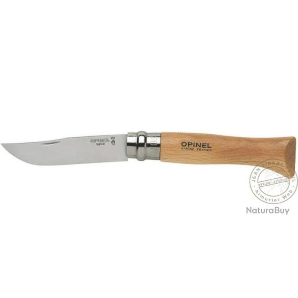 Couteau OPINEL N�8 Inox - Manche h�tre