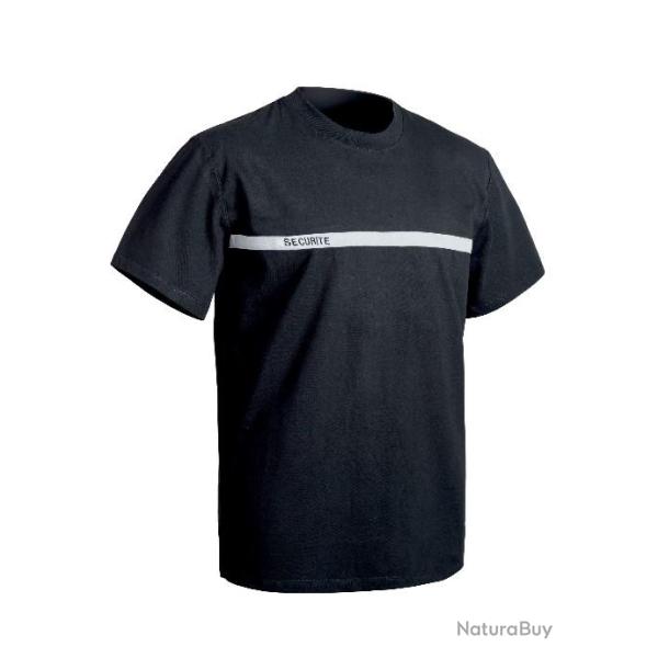 T-shirt SCURIT noir bande grise