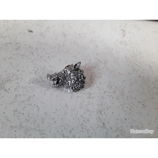 VERITABLE PINS CHASSE ETAIN  TETE DE SANGLIER