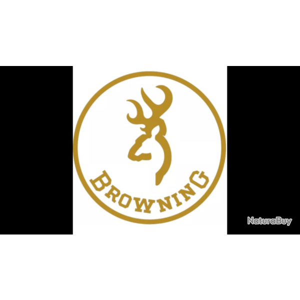 AUTOCOLLANTS BROWNING (logo cercl et texte) toutes couleurs