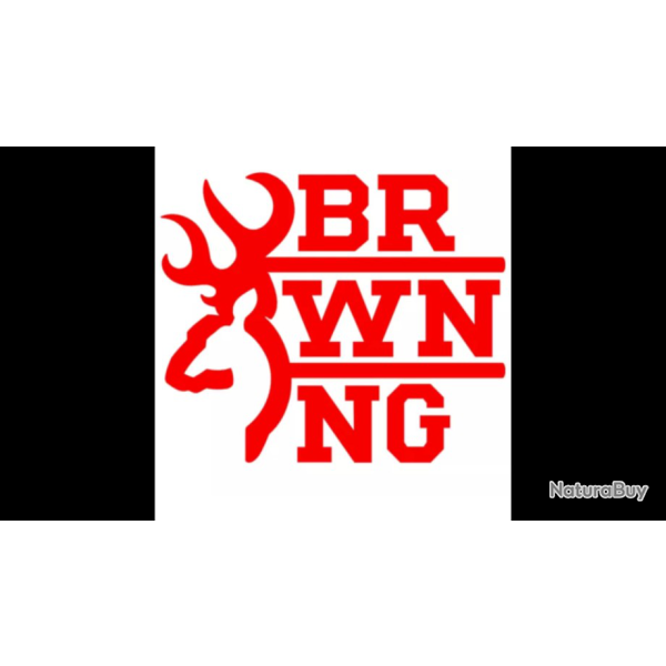 AUTOCOLLANTS BROWNING (tte de cerf et criture BRWNNG) toutes couleurs