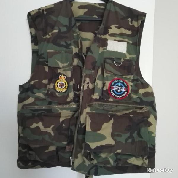 Gilet multi-poches de chasse ou de pche