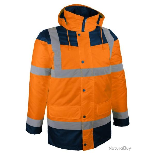 Parka � haute visibilit� SINGER SAFETY PALOVER/PALOMA/PALERME M Orange / Bleu Marine
