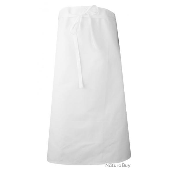 Tabliers de cuisinier rectangle LMA Blanc Long