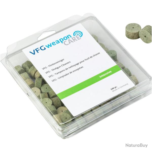 Tampons de nettoyage INTENSIVE fusils (grand format) (Mod�le: 100 tampons, Calibre: 16)