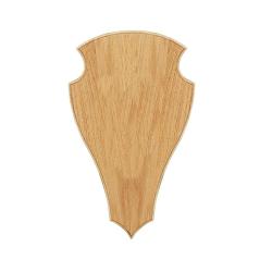 Ecusson en ch&ecirc;ne massif, 47x27cm (Couleur: claire)