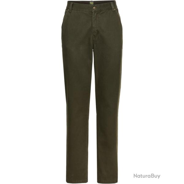 Jeans 5 poches Couleur olive fonc