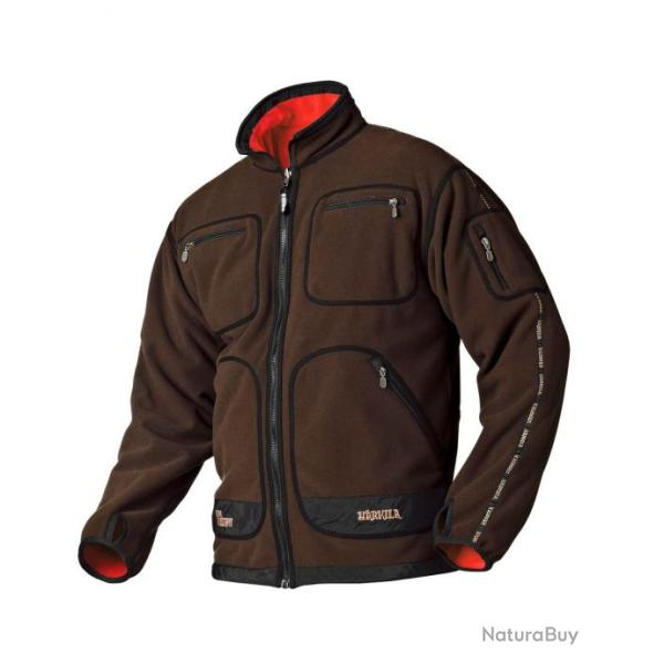 Veste polaire r�versible Kamko Couleur Brun Rouge