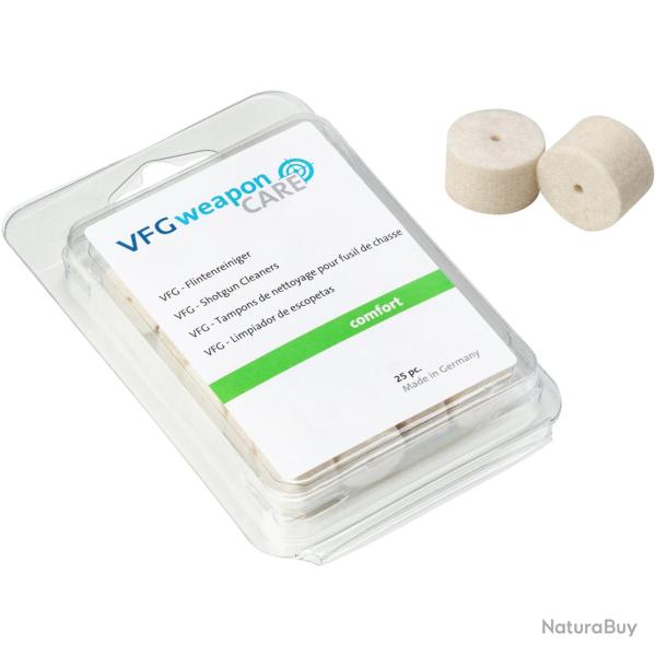 Tampons de nettoyage COMFORT fusils (petit format) (Mod�le: 25 tampons, Calibre: 20)