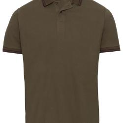 Polo manches courtes Couleur Oliv