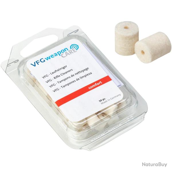 Tampons de nettoyage COMFORT carabines et armes de poing (Calibre: Calibre 6mm (50 pces.))