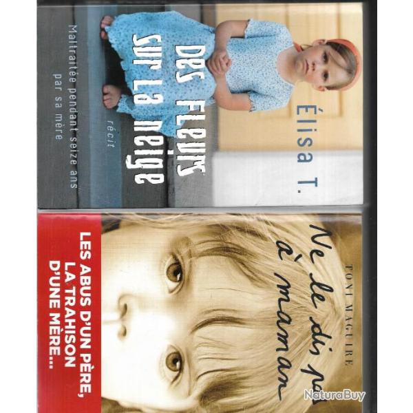 ne le dis pas  maman de toni maguire  et des fleurs sur la neige d'lisa t.