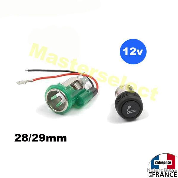 Prise fiche allume cigare de remplacement complte pour voiture auto 28-29mm 12v