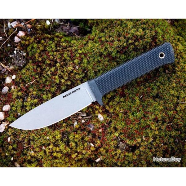 Couteau Cold Steel 3V Master Hunter Stonewash Lame Acier CPM-3V Manche Kray-Ex CS36CB