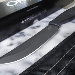 Couteau Ontario Spec Plus Alpha Combat Lame Acier Carbone 1075 Etui Nylon Made USA ON9711