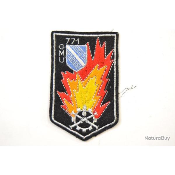 Insigne brod� / patch 771 GMU Groupement de munitions munition