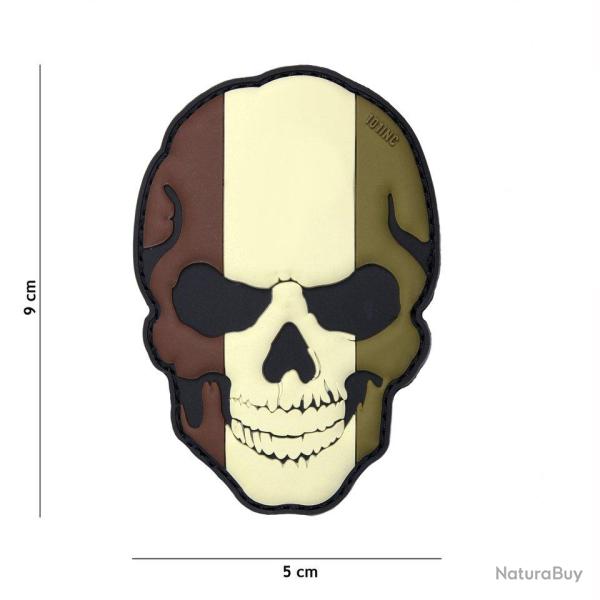 Patch 3D PVC Skull Belgique Camo (101 Inc)