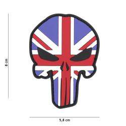 Patch 3D PVC Punisher Skull Anglais (101 Inc)