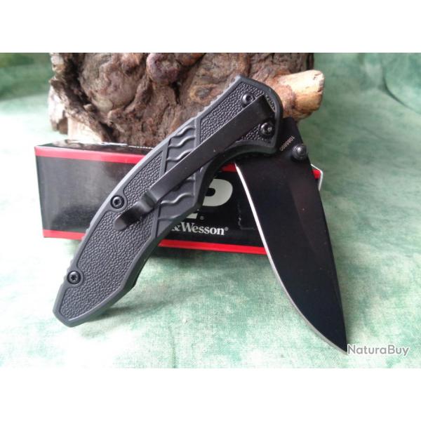 Couteau Backup Smith&Wesson Bodyguard Lame Acier Inox Manche Abs SW1085890