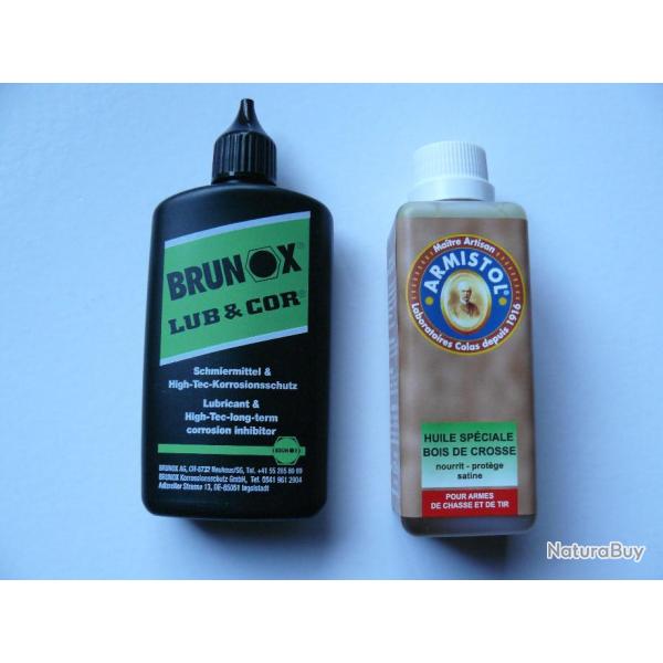 Lot / Huiles  entretien armes