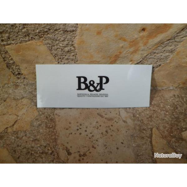 Magnifique autocollant B & P ref 001 Import Italie