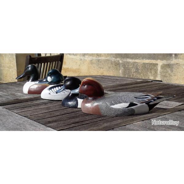 Lot de 4 blettes bois sans dfaut