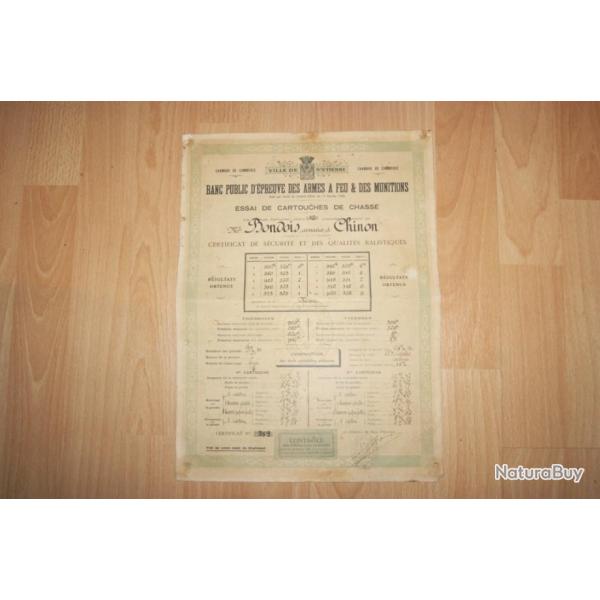 ESSAI DE CARTOUCHES DE CHASSE calibre 12 au BANC D'EPREUVE -  (d8c3081)