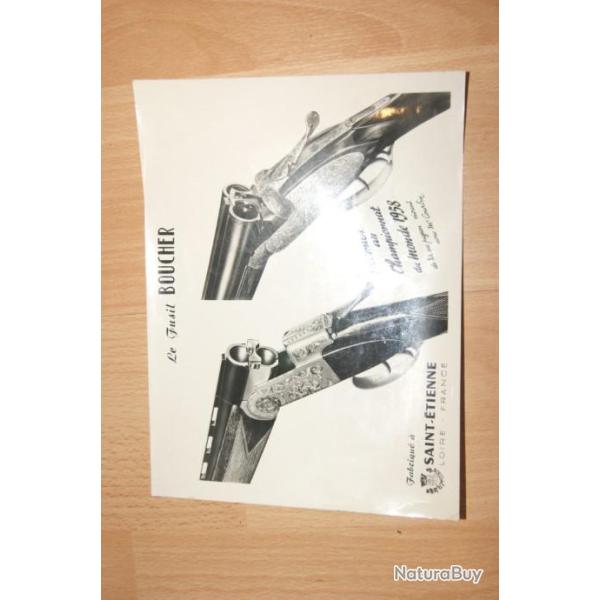 publicit fusil BOUCHER papier glac -  (d8c3089)