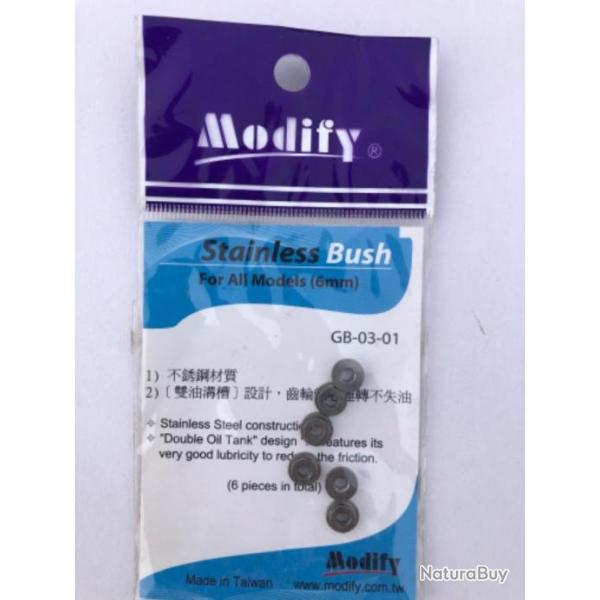 STAINLESS BUSHING 6MM MODIFY - T1-GB0301