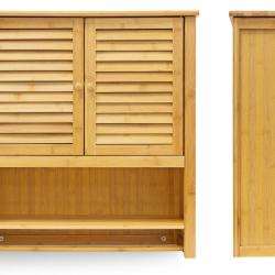 Armoire pour salle de bain bambou 66 x 62 cm 3213029