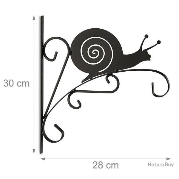 Crochet mural pour plantes jardinage pot de fleur en mtal dcoration de jardin 2013103