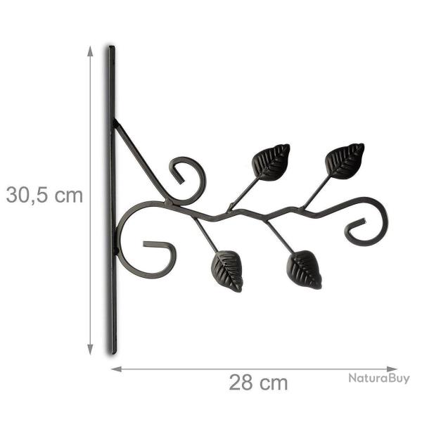 Crochet mural pour plantes jardinage pot de fleur en mtal dcoration de jardin 2013104