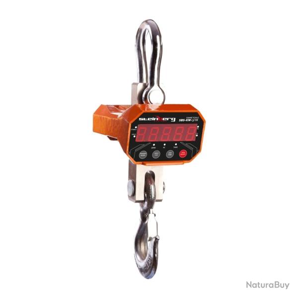 Crochet peseur industriel professionnel jusqu'� 3000kg / pr�cision 1kg �cran 30 mm LED manutention