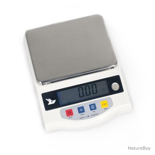 Balance de pr�cision digitale professionnelle cuisine laboratoire 2.000g / 0.01g - LCD 3414129