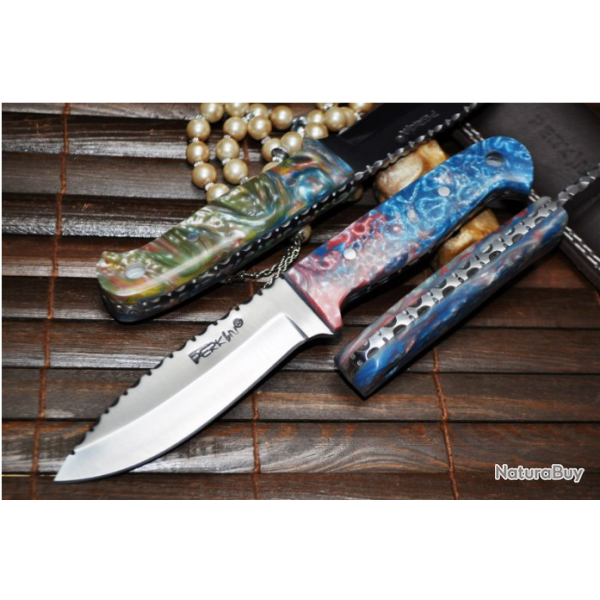 Couteau Bushcraft avec manche unique  (FBK)